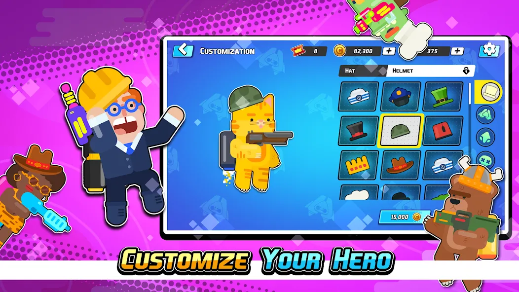 Gravity Brawl: Hero Shooter на Андроид — Мод Много денег — скриншот 2 Gravity Brawl: Hero Shooter на Андроид — Мод Много денег — скриншот 2