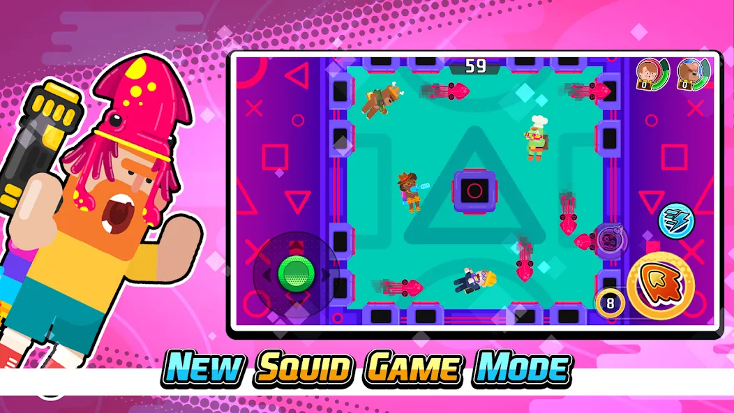 Gravity Brawl: Hero Shooter на Андроид — Мод Много денег — скриншот 4 Gravity Brawl: Hero Shooter на Андроид — Мод Много денег — скриншот 4