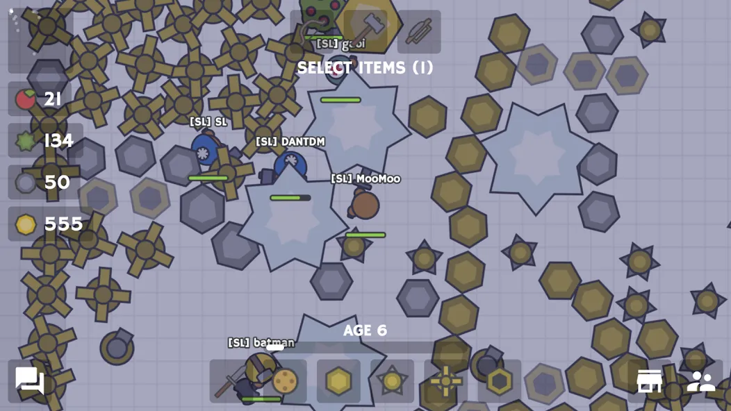 MooMoo.io (Official) MOD APK — Бессмертие и много ресурсов — скриншот 2