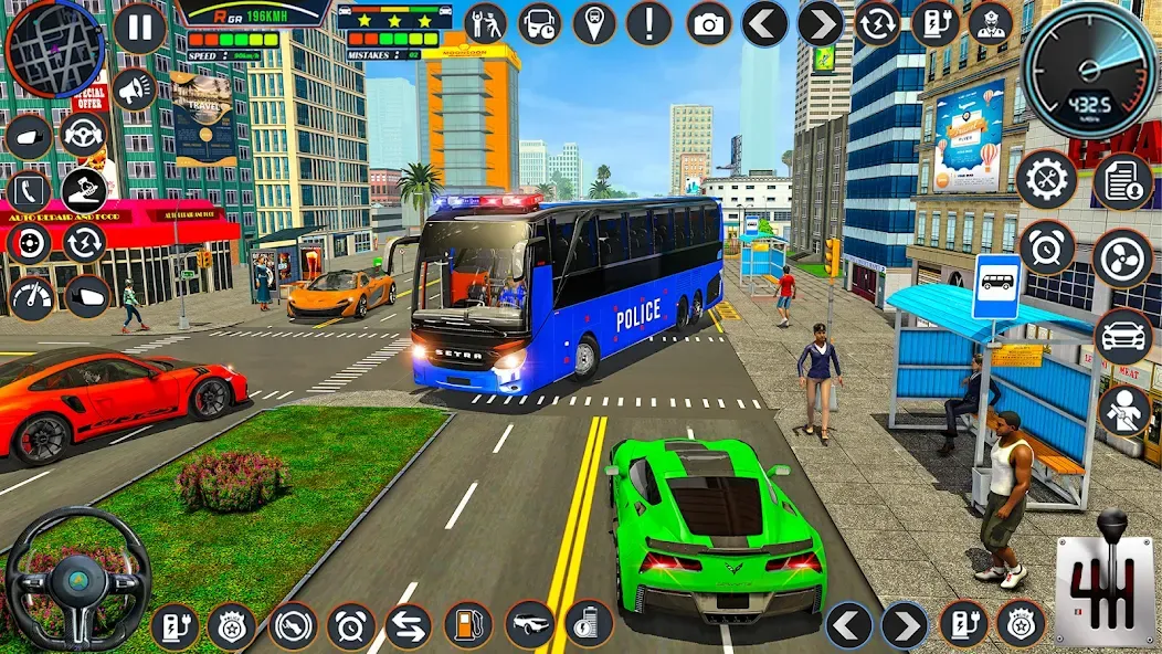 City Bus Simulator Bus Game 3D на Андроид — Мод Много денег — скриншот 1