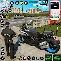 Скачать Police Moto Bike Chase Crime с модом — Много денег