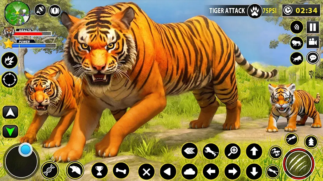 Tiger Simulator Lion games 3D MOD APK — Много денег — скриншот 1
