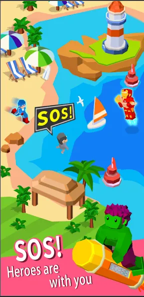 Idle Rescue Tycoon MOD APK на Android — Много денег — скриншот 3