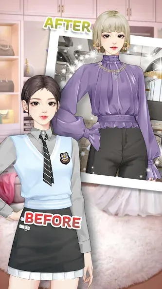Скачать взлом Fashion City：Style&Dress Up на Андроид — Много денег и кристаллов — скриншот 2