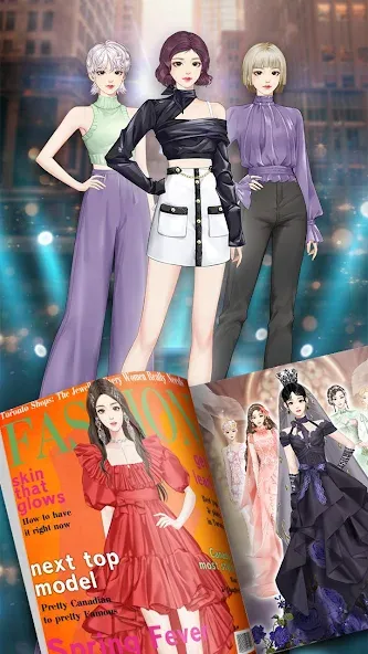 Скачать взлом Fashion City：Style&Dress Up на Андроид — Много денег и кристаллов — скриншот 4