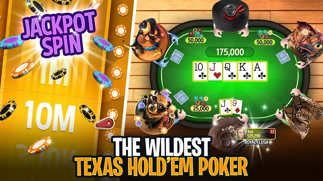 Governor of Poker 3 - Texas — Взломанная версия (Много денег) — скриншот 1