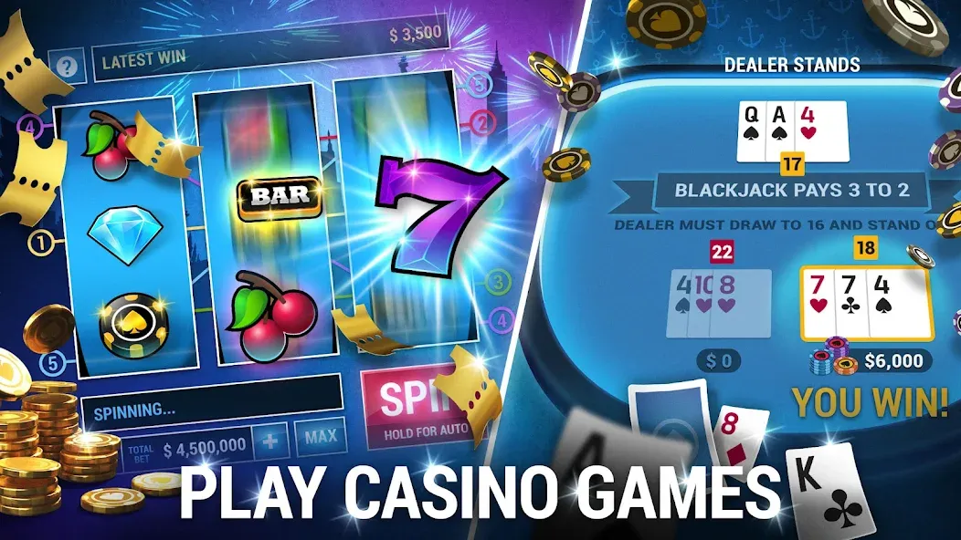 Скачать Poker World, Offline TX Holdem на телефон — Много денег — скриншот 4