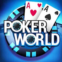 Скачать Poker World, Offline TX Holdem на телефон — Много денег