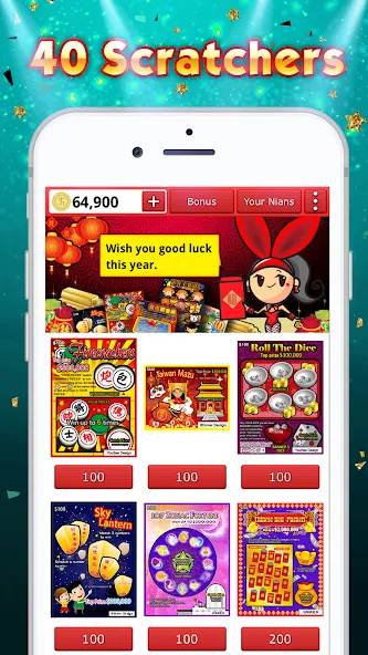 Lottery Scratch Off - Mahjong — Много денег и без рекламы — скриншот 4