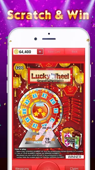 Lottery Scratch Off - Mahjong — Много денег и без рекламы — скриншот 5