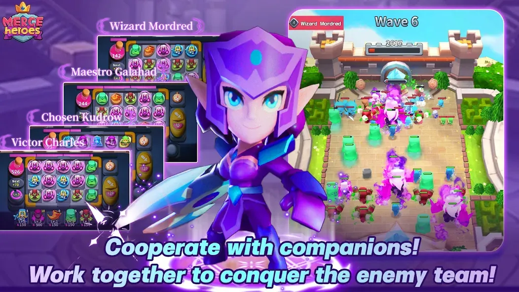 Скачать Merge Heroes: Tower Defense — Модификация Много денег — скриншот 3