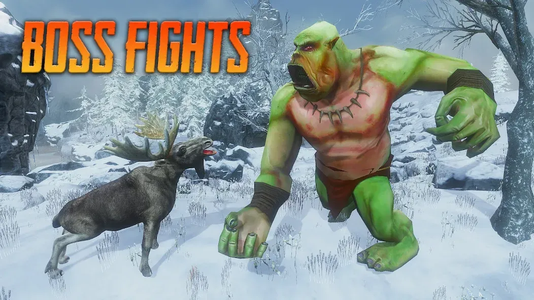 The Moose - Animal Simulator — Мод: Много денег и бесконечная выносливость — скриншот 3