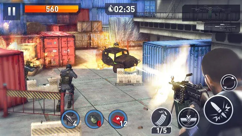 Взломанная Elite Killer: SWAT на Андроид — Много денег — скриншот 1