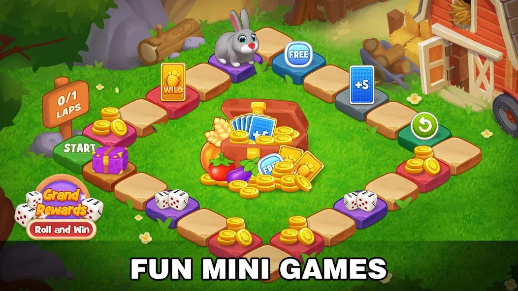 Solitaire Farm: Card Games MOD APK — Много золота и монет — скриншот 3