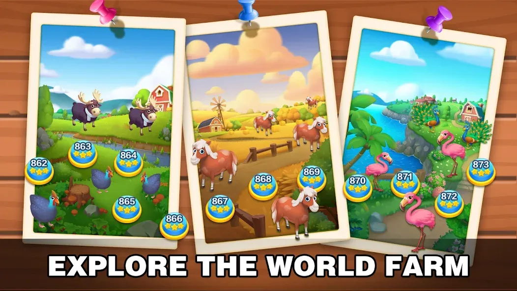 Solitaire Farm: Card Games MOD APK — Много золота и монет — скриншот 5