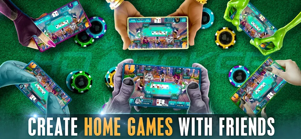 Скачать HD Poker: Texas Holdem Casino — Много денег — скриншот 2