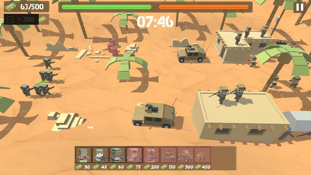 Скачать взломанную Border Wars: Army Simulator — Много денег — скриншот 4