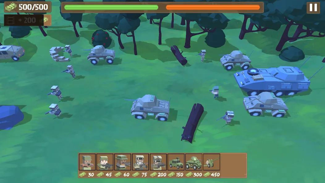 Скачать взломанную Border Wars: Army Simulator — Много денег — скриншот 5