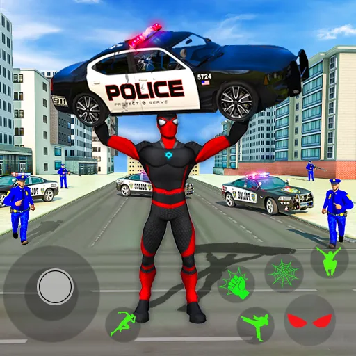 Spider Miami Rope Hero Ninja MOD — Много денег и всё открыто на Андроид — скриншот 1