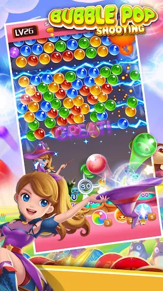 Скачать Bubble Pop - Classic Bubble Sh (Мод: Много денег) на Андроид — скриншот 1