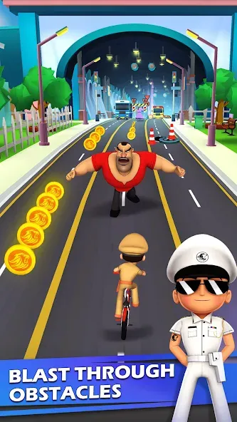 Скачать Little Singham Cycle Race на Андроид — Бесконечные деньги — скриншот 3