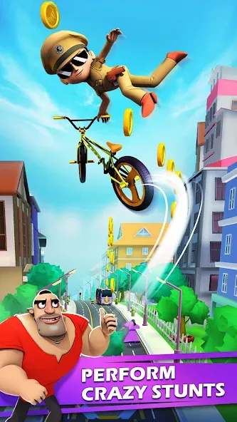 Скачать Little Singham Cycle Race на Андроид — Бесконечные деньги — скриншот 4