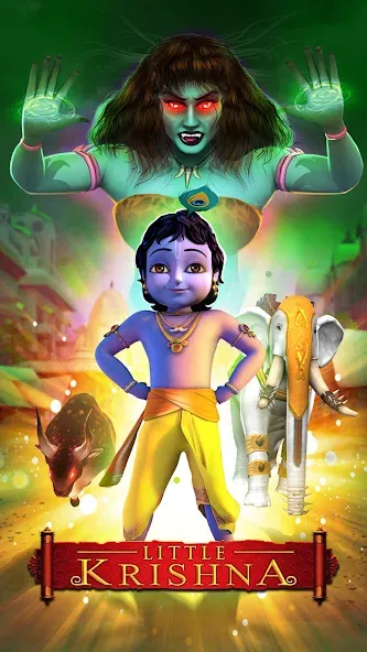 Взлом Little Krishna — Много денег и золота — скриншот 1