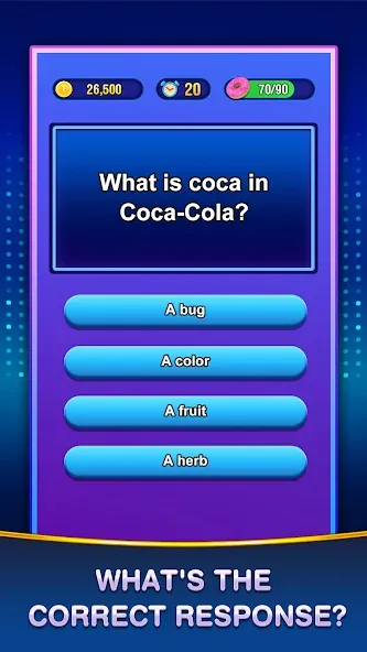 Trivia Crush MOD — Много денег на Андроид — скриншот 3