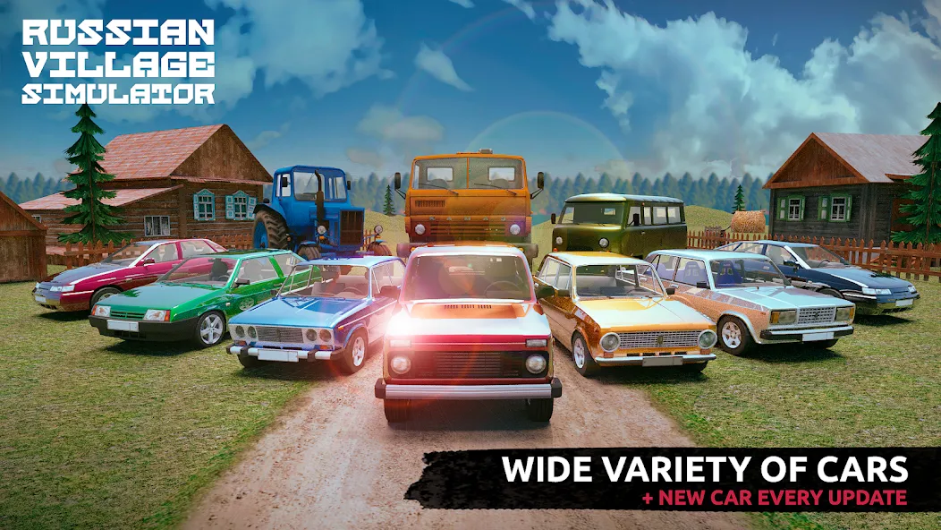 Скачать Russian Village Simulator 3D — Последняя версия (Много денег) — скриншот 1