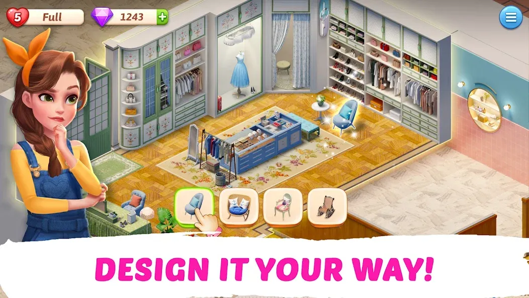 My Story - Mansion Makeover MOD APK — Бесконечные звезды и деньги — скриншот 3 My Story - Mansion Makeover MOD APK — Бесконечные звезды и деньги — скриншот 3