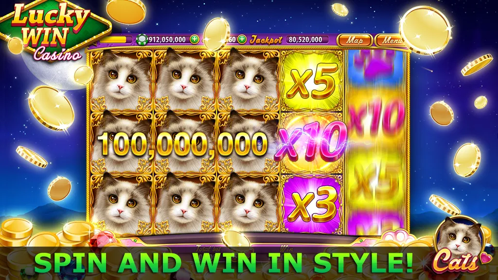 Скачать Lucky Win Casino™ SLOTS GAME — Последняя версия (Много монет и бесплатных вращений) — скриншот 1