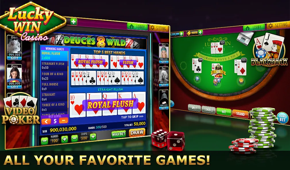 Скачать Lucky Win Casino™ SLOTS GAME — Последняя версия (Много монет и бесплатных вращений) — скриншот 5