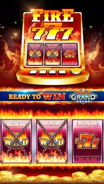 Vegas Grand Slots:Casino Games на Андроид — Мод Много денег — скриншот 3
