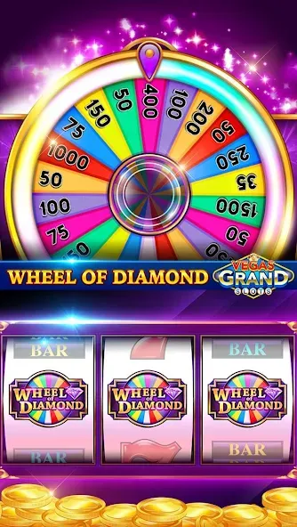 Vegas Grand Slots:Casino Games на Андроид — Мод Много денег — скриншот 4
