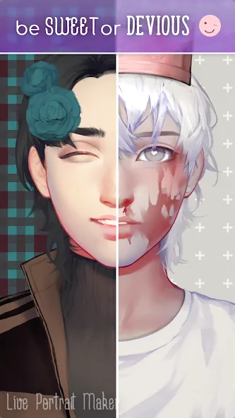 Взлом Live Portrait Maker: Guys — Всё открыто — скриншот 5