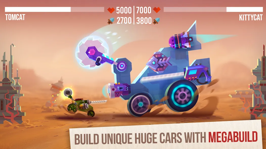 Скачать взломанную CATS: Crash Arena Turbo Stars — Много денег — скриншот 1