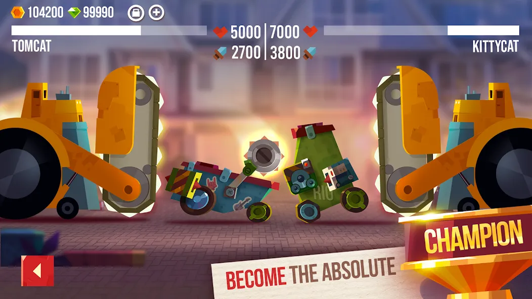 Скачать взломанную CATS: Crash Arena Turbo Stars — Много денег — скриншот 5