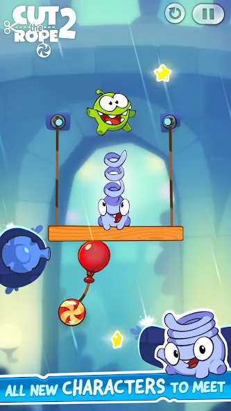 Скачать Cut the Rope 2 с модом — Много денег и конфет — скриншот 4