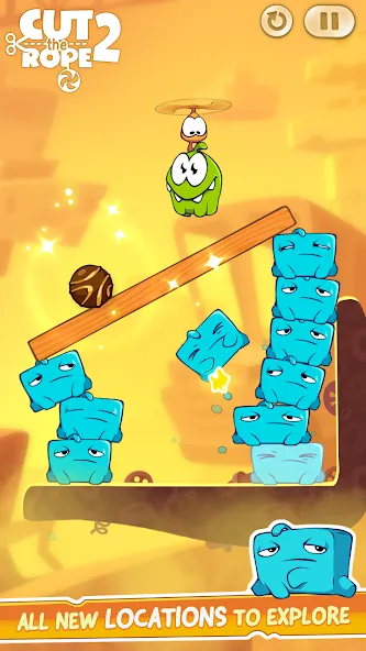 Скачать Cut the Rope 2 с модом — Много денег и конфет — скриншот 5