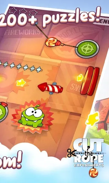 Скачать Cut the Rope: Experiments на Андроид — Много денег и подсказок — скриншот 2