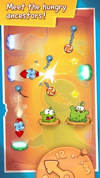 Скачать взлом Cut the Rope: Time Travel на Андроид — Много денег и без рекламы — скриншот 4