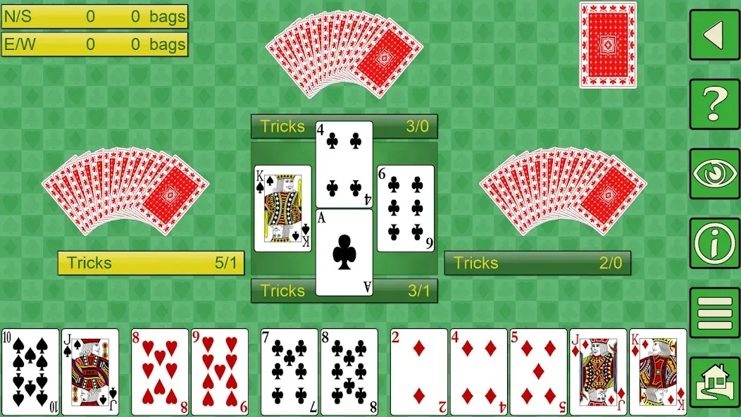Spades V+, spades card game (Мод Все карты открыты) — скриншот 5