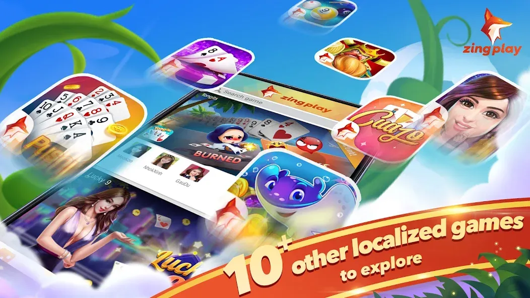 Скачать взломанную Tongits Zingplay - Card Game — Много золота и фишек — скриншот 5
