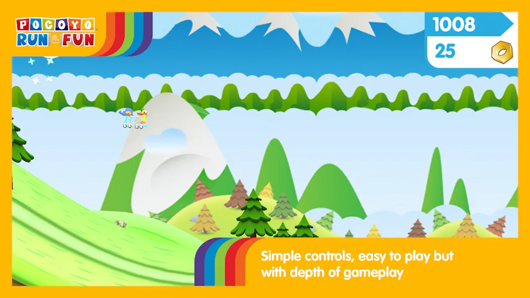 Скачать Pocoyo Run & Fun: Cartoon Jump на Android — Много денег — скриншот 3