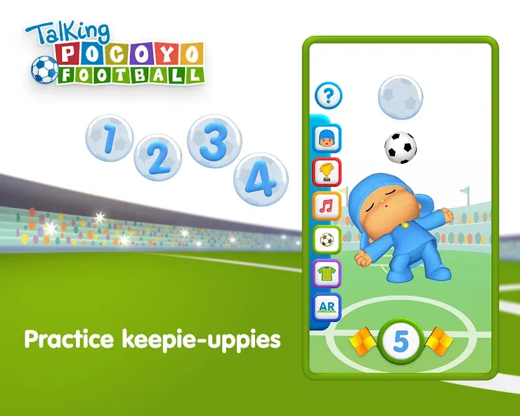 Talking Pocoyo Football MOD APK — Много денег — скриншот 5