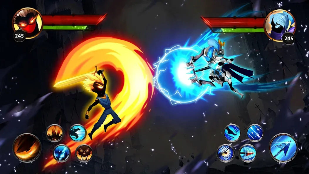 Скачать взлом Stickman Legends Offline Games на Андроид — Много денег и кристаллов — скриншот 1 Скачать взлом Stickman Legends Offline Games на Андроид — Много денег и кристаллов — скриншот 1