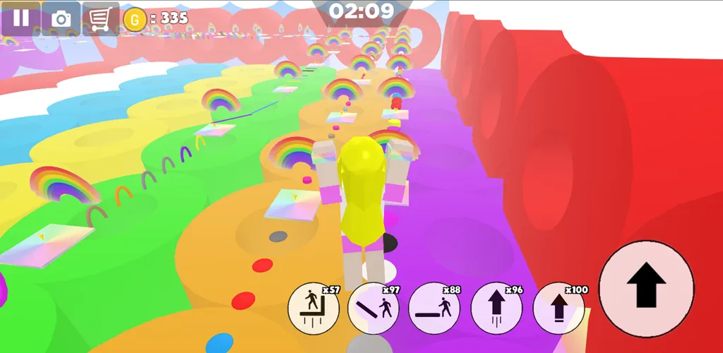 Скачать Rainbow Parkour sweet Girl на телефон — Много денег и без рекламы — скриншот 1 Скачать Rainbow Parkour sweet Girl на телефон — Много денег и без рекламы — скриншот 1