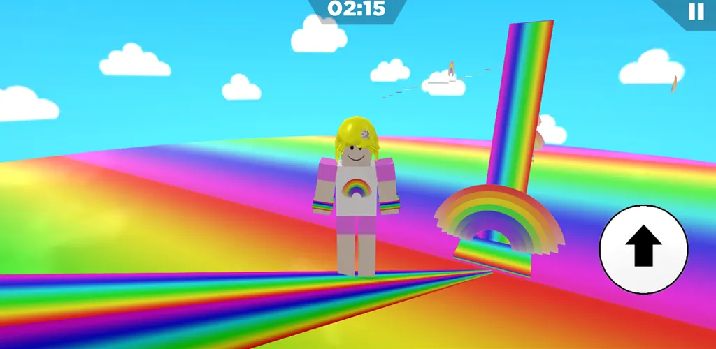 Скачать Rainbow Parkour sweet Girl на телефон — Много денег и без рекламы — скриншот 2 Скачать Rainbow Parkour sweet Girl на телефон — Много денег и без рекламы — скриншот 2