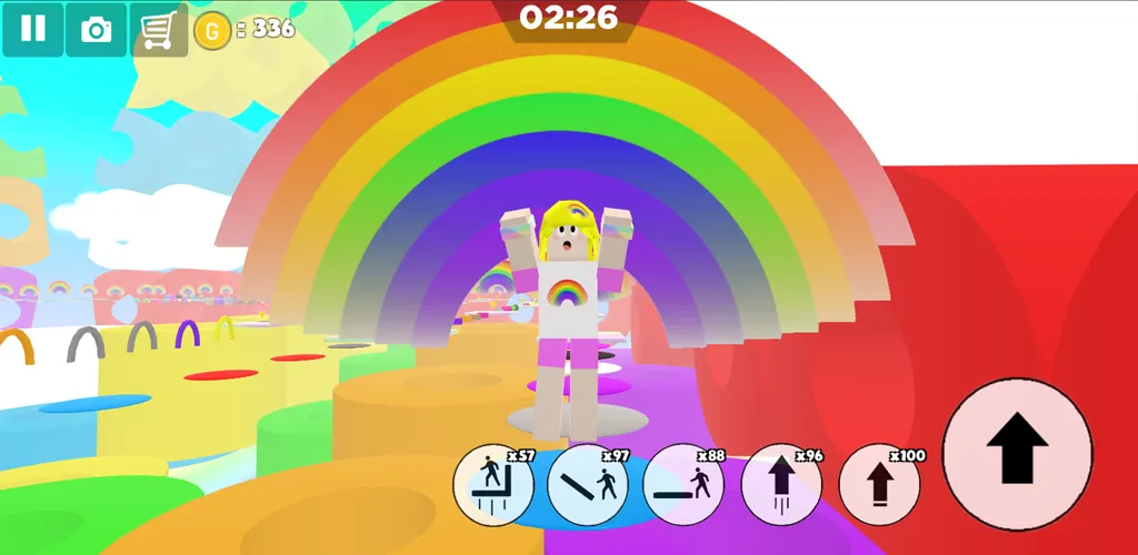 Скачать Rainbow Parkour sweet Girl на телефон — Много денег и без рекламы — скриншот 3 Скачать Rainbow Parkour sweet Girl на телефон — Много денег и без рекламы — скриншот 3