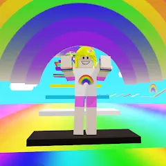 Скачать Rainbow Parkour sweet Girl на телефон — Много денег и без рекламы